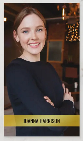 Elegant minimalist photo business card, gold band in front, gold background in back