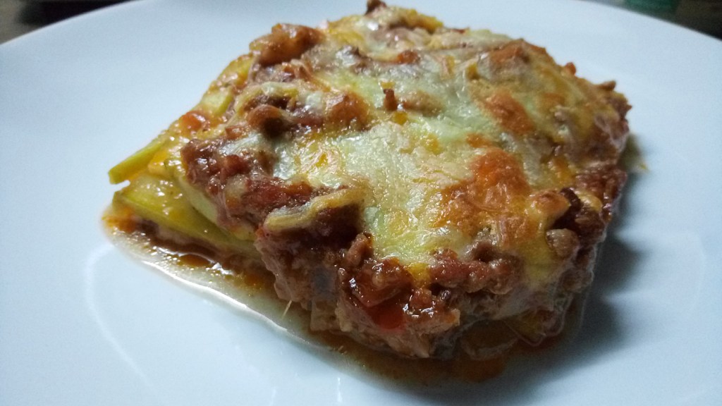 All natural comfort food: tasty zucchini lasagna
