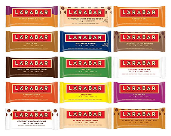 Variety pack of Larabar GF snack bars