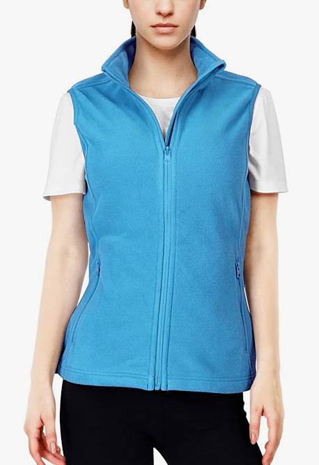 Lightweight fleece vest in turquoise blue from the brand 33,000ft