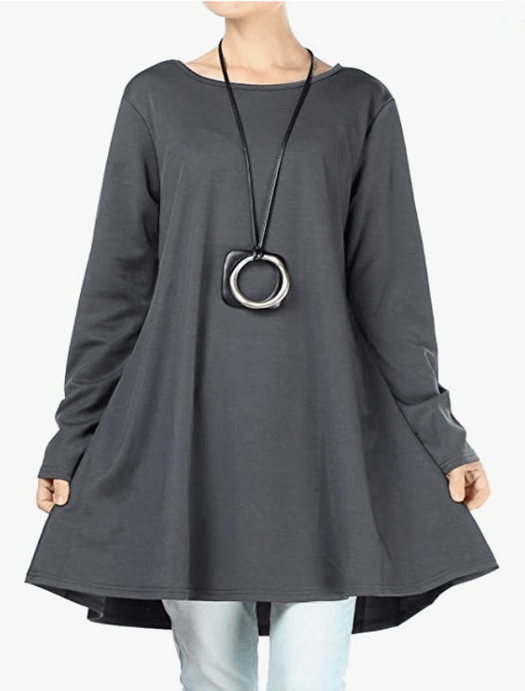 Loose swing tunic, shirt dress style, by Mordenmiss