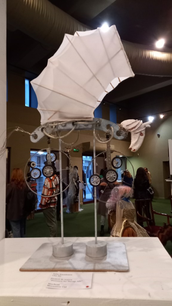 Mechanism for the horse in the "Story of Harap Alb," in the foyer of the "Sala Mica" of the TNB in Bucharest