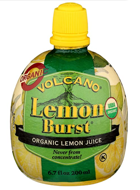 Volcano Lemon Burst, organic lemon juice