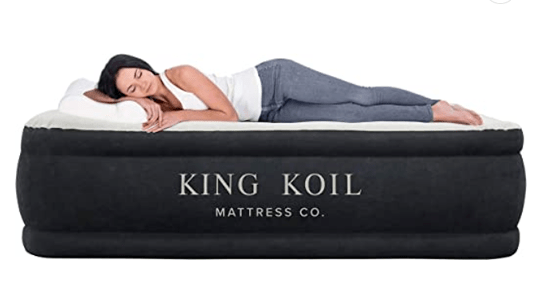 King Coil luxury air mattress (air bed), the only brand recommended by the international chiropractors association