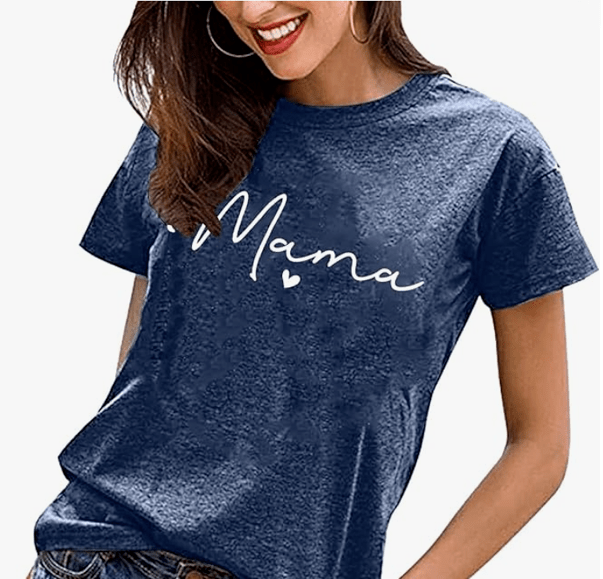 Stylish Mama T-shirt. Comes in many colors. Cute stylish design, great bargain gift for Mother's Day