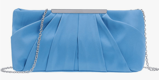 Elegant satin clutch purse for a special evening in the city at an arts event (at the Opera, a classical music concert, etc.)