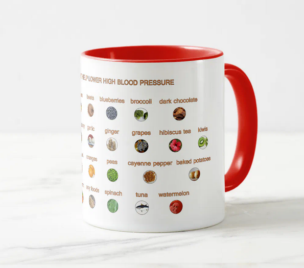 30 Foods that may usually help reduce mild hypertension. They include avocado, beets, blueberries, broccoli, garlic, ginger, hibiscus tea, soy foods, spinach, and watermelon.