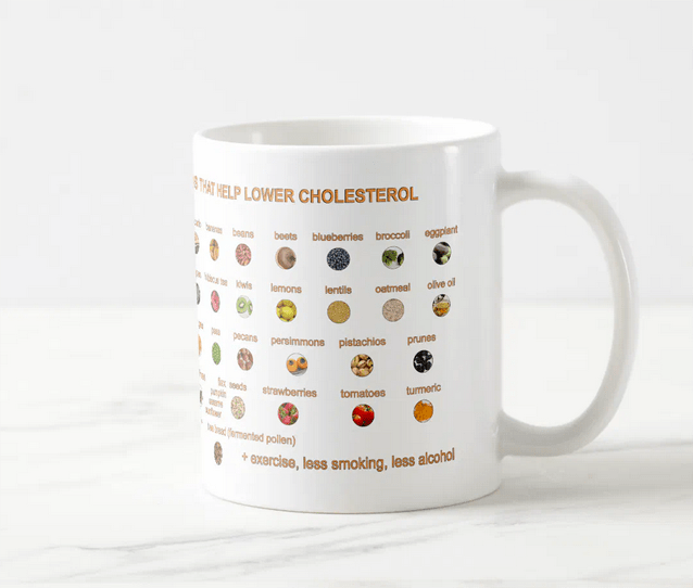 35 Foods that may act as natural remedies to help you reduce your cholesterol levels. They include apples, almonds, beets, blueberries, broccoli, eggplant, garlic, ginger, hibiscus tea, lentils, pistachios, prunes, strawberries, tomatoes, turmeric, and others